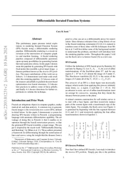 Differentiable Iterated Function Systems