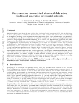 On generating parametrised structural data using conditional generative
  adversarial networks