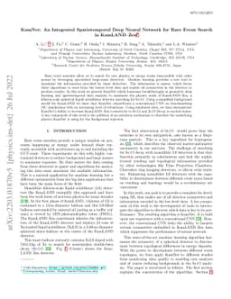 KamNet: An Integrated Spatiotemporal Deep Neural Network for Rare Event
  Search in KamLAND-Zen