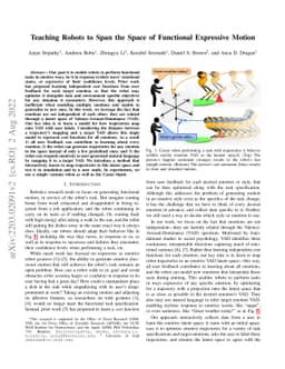 Teaching Robots to Span the Space of Functional Expressive Motion