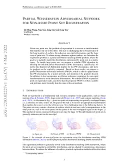 Partial Wasserstein Adversarial Network for Non-rigid Point Set
  Registration