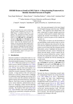 IISERB Brains at SemEval 2022 Task 6: A Deep-learning Framework to
  Identify Intended Sarcasm in English
