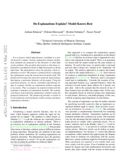 Do Explanations Explain? Model Knows Best