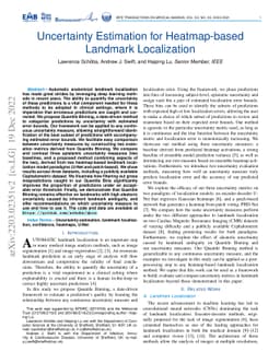 Uncertainty Estimation for Heatmap-based Landmark Localization