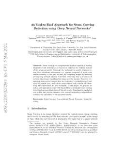 An End-to-End Approach for Seam Carving Detection using Deep Neural
  Networks