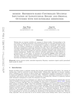 Remiod: Reference-based Controlled Multiple Imputation of Longitudinal
  Binary and Ordinal Outcomes with non-ignorable missingness