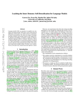 Leashing the Inner Demons: Self-Detoxification for Language Models