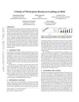 A Study of Third-party Resources Loading on Web