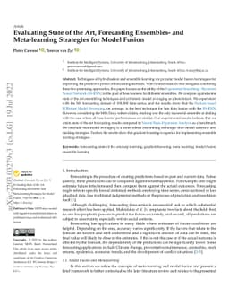 Evaluating State of the Art, Forecasting Ensembles- and Meta-learning
  Strategies for Model Fusion