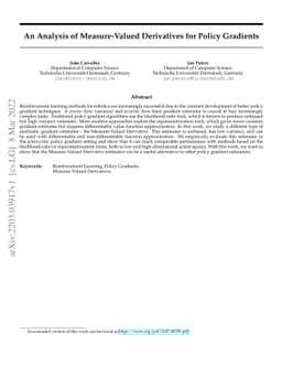 An Analysis of Measure-Valued Derivatives for Policy Gradients