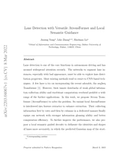 Lane Detection with Versatile AtrousFormer and Local Semantic Guidance