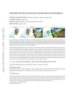 ARcall: Real-Time AR Communication using Smartphones and Smartglasses