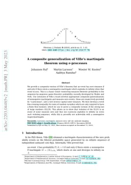 A composite generalization of Ville's martingale theorem