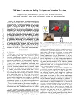 MLNav: Learning to Safely Navigate on Martian Terrains