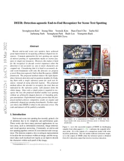 DEER: Detection-agnostic End-to-End Recognizer for Scene Text Spotting