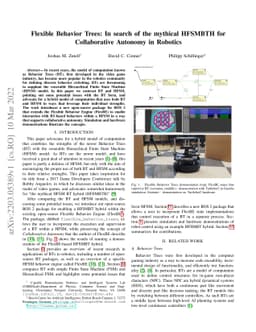 Flexible Behavior Trees: In search of the mythical HFSMBTH for
  Collaborative Autonomy in Robotics