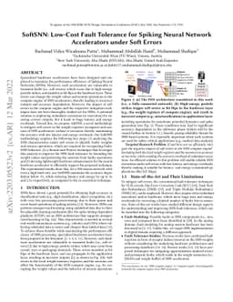 SoftSNN: Low-Cost Fault Tolerance for Spiking Neural Network
  Accelerators under Soft Errors