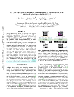Self Pre-training with Masked Autoencoders for Medical Image
  Classification and Segmentation