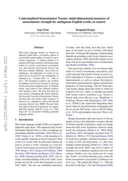 Contextualized Sensorimotor Norms: multi-dimensional measures of
  sensorimotor strength for ambiguous English words, in context