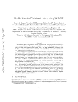 Flexible Amortized Variational Inference in qBOLD MRI