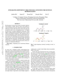 Integrating Dependency Tree Into Self-attention for Sentence
  Representation