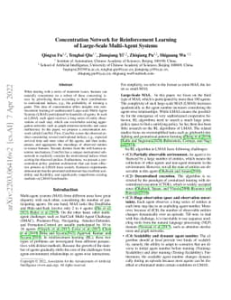 Concentration Network for Reinforcement Learning of Large-Scale
  Multi-Agent Systems