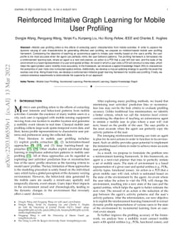 Reinforced Imitative Graph Learning for Mobile User Profiling