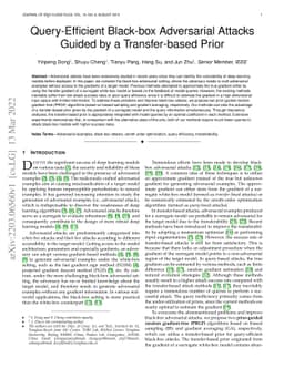 Query-Efficient Black-box Adversarial Attacks Guided by a Transfer-based
  Prior