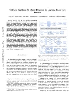 CVFNet: Real-time 3D Object Detection by Learning Cross View Features