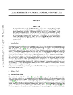 AugShuffleNet: Communicate More, Compute Less