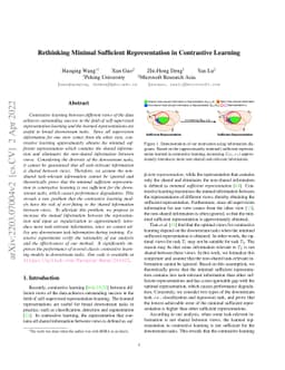 Rethinking Minimal Sufficient Representation in Contrastive Learning