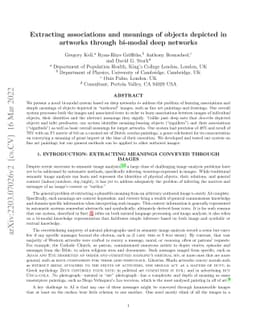 Extracting associations and meanings of objects depicted in artworks
  through bi-modal deep networks