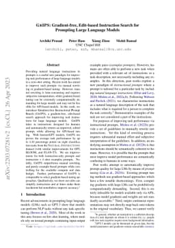 GrIPS: Gradient-free, Edit-based Instruction Search for Prompting Large
  Language Models