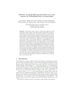 LiP-Flow: Learning Inference-time Priors for Codec Avatars via
  Normalizing Flows in Latent Space