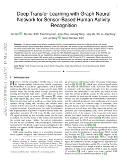Deep Transfer Learning with Graph Neural Network for Sensor-Based Human
  Activity Recognition