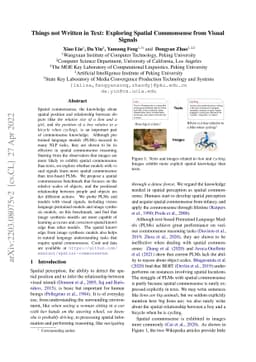 Things not Written in Text: Exploring Spatial Commonsense from Visual
  Signals