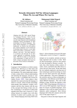 Towards Afrocentric NLP for African Languages: Where We Are and Where We
  Can Go