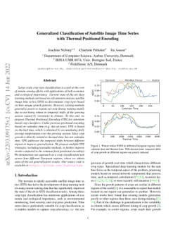 Generalized Classification of Satellite Image Time Series with Thermal
  Positional Encoding