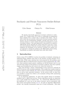 Stochastic and Private Nonconvex Outlier-Robust PCA