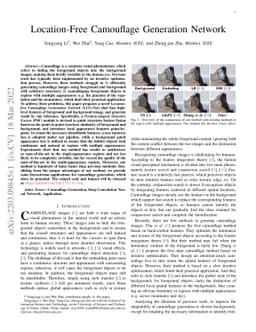 Location-Free Camouflage Generation Network