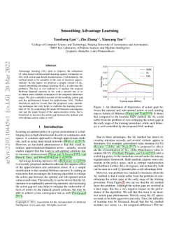 Smoothing Advantage Learning