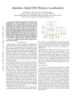 Attention Aided CSI Wireless Localization