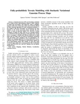 Fully-probabilistic Terrain Modelling with Stochastic Variational
  Gaussian Process Maps