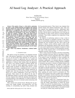 AI based Log Analyser: A Practical Approach