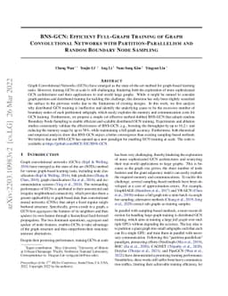 BNS-GCN: Efficient Full-Graph Training of Graph Convolutional Networks
  with Partition-Parallelism and Random Boundary Node Sampling