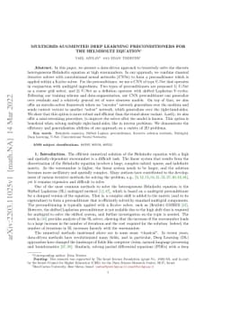 Multigrid-augmented deep learning preconditioners for the Helmholtz
  equation