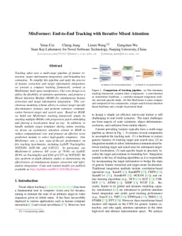 MixFormer: End-to-End Tracking with Iterative Mixed Attention