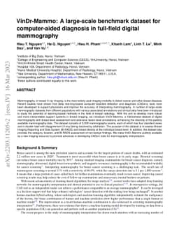 VinDr-Mammo: A large-scale benchmark dataset for computer-aided
  diagnosis in full-field digital mammography