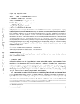 Scale-out Systolic Arrays