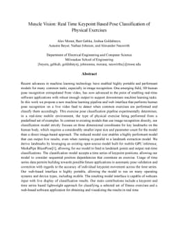 Muscle Vision: Real Time Keypoint Based Pose Classification of Physical
  Exercises